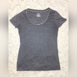 Women's VS Victoria's Secret Gray Sequin Glitter Shirt Size Large